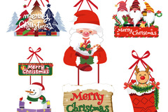 Bulk Lots: 100pcs Christmas decoration snowman Christmas tree door hanging  