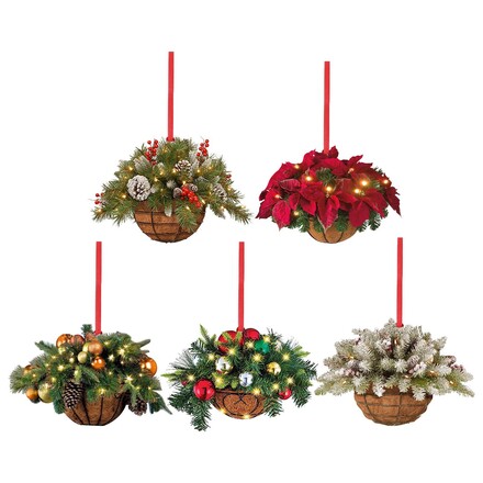 250pcs Christmas flower basket decoration hanging ornaments