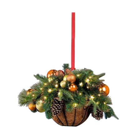 250pcs Christmas flower basket decoration hanging ornaments