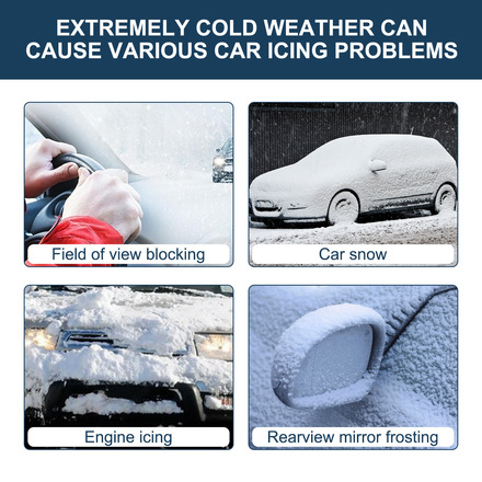 50pcs - Car windshield antifreeze and snow removal device