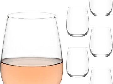 Bulk Lots: Stemless Wine Glasses - Unbreakable Shatterproof BPA Free Plastic