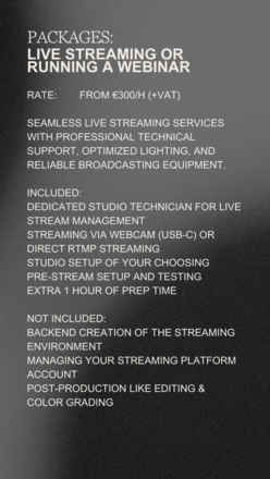 STUDIO 16 - Podcast/Stream studio