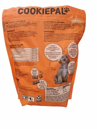Cookie Pal Organic dog cookies New one Case of 10 bags 2# each 