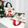 Bulk Lots: 100pcs - Christmas gift bag cartoon Christmas tote bag canvas bag