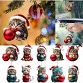 Bulk Lots: 250pcs - Christmas tree cute kitten decoration pendant