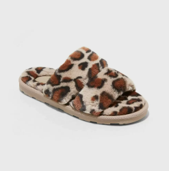 Case Lot of Womens Leopard Slippers - 40 Units - Shelf Pulls -