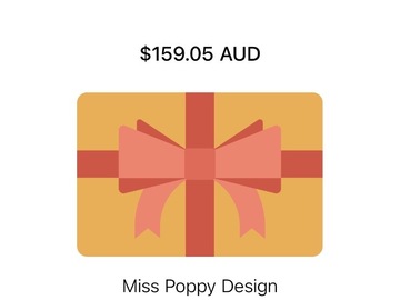 Selling: Miss Poppy Design Voucher