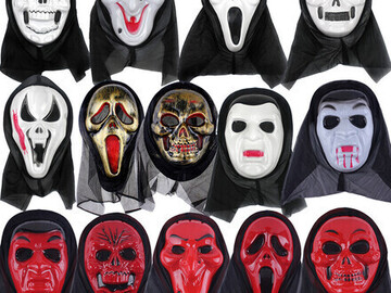 Bulk Lots: 220pcs retro mask Ghost Festival masquerade party mask