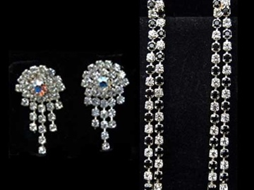 Bulk Lots: 50 pairs-Assorted Swarovski Rhinestone Earrings--$1.99 pr