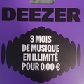 Vente: Carte Deezer - 3 mois de musique illimité (54€)