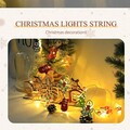 Bulk Lots: Christmas LED Light String Santa Claus Elk Snowman Xmas Ornament 