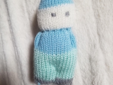 Vente au détail: Doudou bonhomme bleu