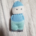 Vente au détail: Doudou bonhomme bleu