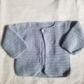 Vente au détail: Cardigan gris : 18 mois