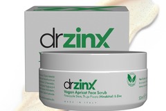 Bulk Lots: Dr. ZinX Vegan Apricot Bromelain Facial Scrub Zinc + Thuja (Hinok