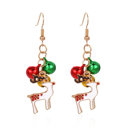 100pairs  New Arrival Christmas Tree Bell Earrings