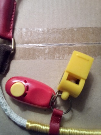 Dog Training Cord w/clicker & whistle