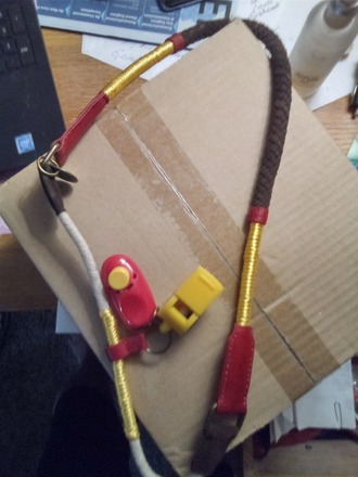 Dog Training Cord w/clicker & whistle