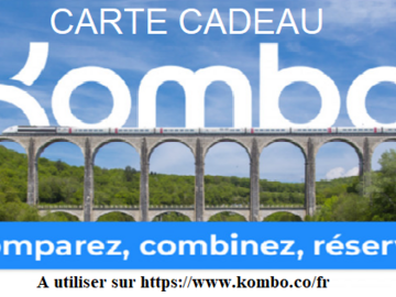 Vente:  E-Carte cadeau KOMBO (100€)