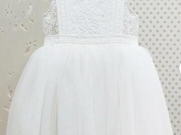 Selling: Bebe Minihaha embroided organza flower girl dress