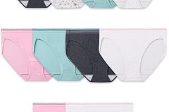 Bulk Lots: Fruit of the Loom Women's Eversoft Cotton Bikini Underwear, 10 PC