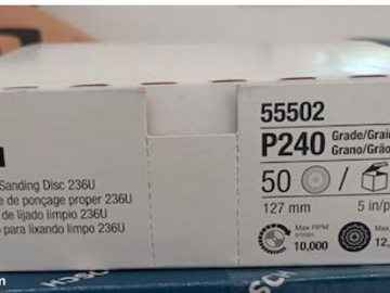 À vendre: Carton de 50 disques a poncer 3M G240 D125