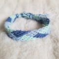 Vente au détail: Bracelet brésilien tressé bleu 