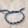 Vente au détail: Bracelet d'amitié gris et bleu 