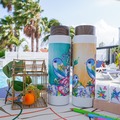  : NEW! Travel with Mahjong & Sparrow Wood Grain Lid Thermal Tumbler