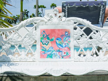  : New! Travel with Mahjong & Sparrow Portable Tote Bag