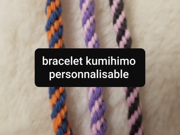 Vente au détail: Bracelet kumihimo personnalisable 