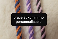 Vente au détail: Bracelet kumihimo personnalisable 