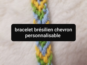 Vente au détail: Bracelet brésilien chevron personnalisable 