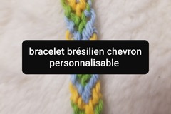 Vente au détail: Bracelet brésilien chevron personnalisable 