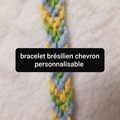 Vente au détail: Bracelet brésilien chevron personnalisable 