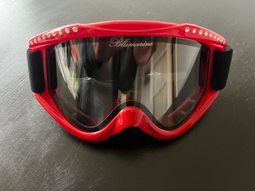 General outdoor: Ladies Ski/Snow Goggles - Red with Sequins