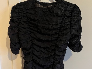 Selling: Seersucker Top - Black 8