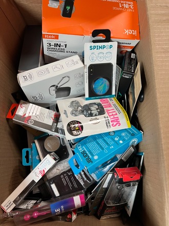 62PC Mixed Earbuds Pop Sockets Headsets Etc