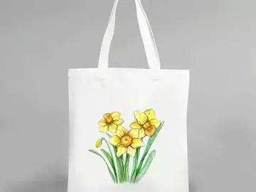  : Yellow Daffodils Tote Bag