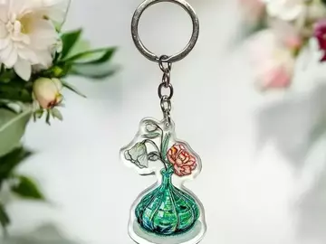  : Green Vase Keyring
