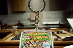  : Multi-colour Sushi Tray Keyring