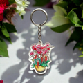  : Pink Orchids Keyring