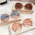 Bulk Lots: 50 pcs Fashion Rimless Sunglasses Sunscreen Glasses
