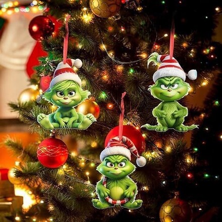 150Pcs Grinch Christmas Tree Ornaments