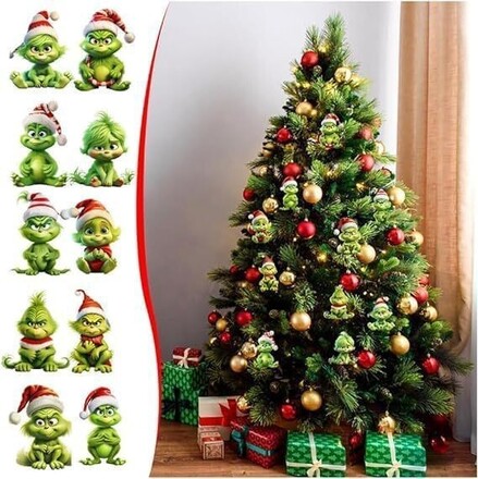 150Pcs Grinch Christmas Tree Ornaments
