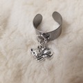Vente au détail: Bague réglable avec breloque chat