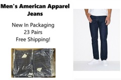 Bulk Lots: American Apparel Men's Jeans, 23 Pairs, NIP, Free Shipping!