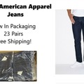 Bulk Lots: American Apparel Men's Jeans, 23 Pairs, NIP, Free Shipping!