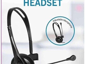 Bulk Lots: 24 WHOLESALE SWIVEL MIC HEADSETS BY VIBE