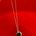 Bulk Lots: 20 pcs-Sterling Silver Vermeil Heart Pendant-18" chain-$4.99ea